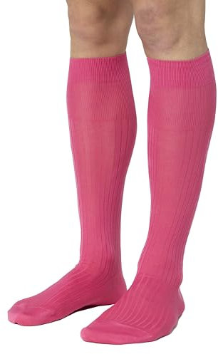 Ciocca Calze Lunghe Uomo in 100% Cotone Filo di Scozia costa larga - 3/6 Paia - Calzini MADE IN ITALY [350_515_105_3]