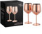 Oak & Steel Elegante große Weingläser, 550 ml, unzerbrechliches Glas-Geschenk-Set für Zuhause, Bar, Hochzeit, Jahrestag, Geburtstagsfeier (Roségold, 6 Stück)