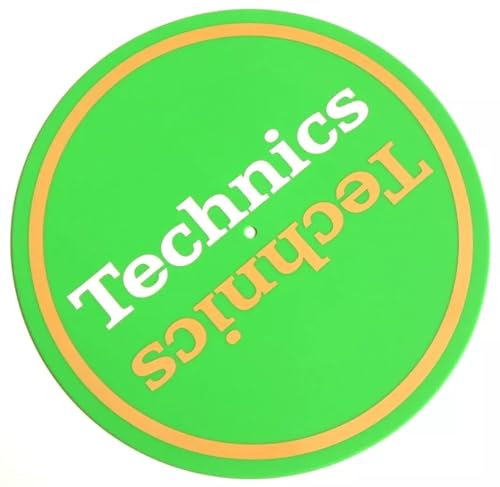 Green Rubber Slip Mat For Technics SL- Model DJ Record Vinyl Player Turntable (SL-1210 Limited Edition)