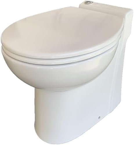 WC mit integrierter Hebeanlage Sani-Start Dual Flush | WC-Sitz mit Absenkautomatik | 2-Mengen-Spülung | 220-240 V | 500 W | Hebeanlage | CE-Zertifizierung | Europäische Qualitätsprodukt