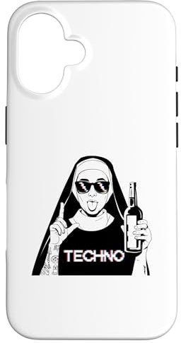 Coque pour iPhone 16 Techno Musique