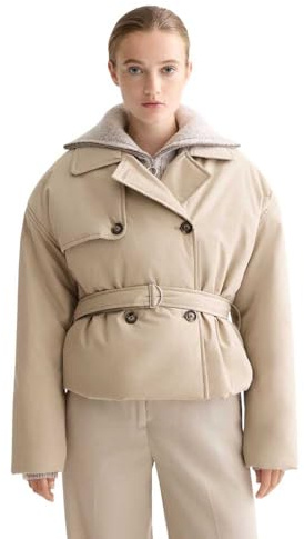 Scotch & Soda Damen Lightweight Padded Poplin Trench Jacket Trenchjacke