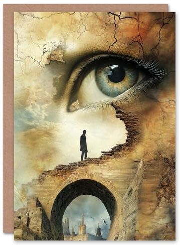 Artery8 Greeting Card Lost in a Dream Surrealism Conceptual Art Blank For Him Or Her Art Birthday Card