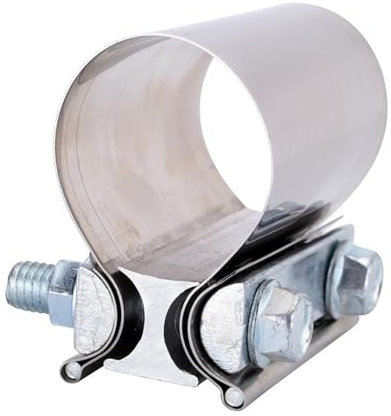 1pcs 2.0 2.25 2.5 3.0 4.0 Manga de tubo de escape de sujeción de la manga de escape de acero inoxidable for el tubo de escape de la abrazadera(2.5)