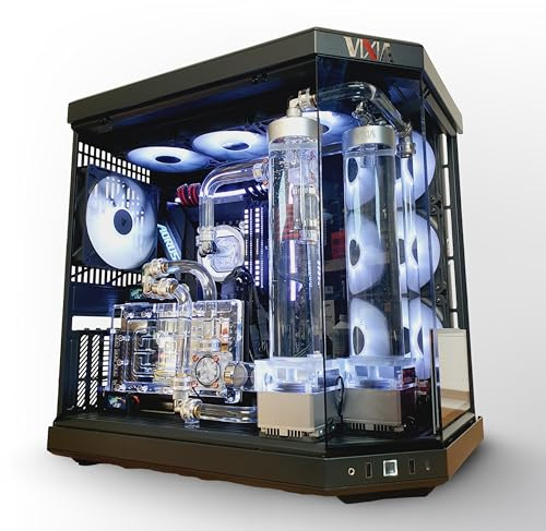 VIXIA High End Custom Watercooled Gaming PC - Intel Core i9 14900K 6.0GHz - Nvidia GeForce RTX 5090 DDR7 64GB - DDR5 64GB 6000MHz - PCIe5.0 M.2 NVME 4TB - Full Dual Cooling - Black - VXF-30BC