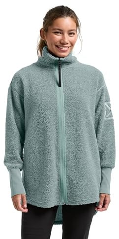 Didriksons - Sally Teddy Jacke - Damen Pile Full-Zip - Blau