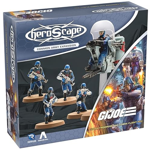 Renegade | G.I. Joe Heroscape Cobra Troopers and Cobra Flight | Common Army Erweiterung Für Miniaturenspiel | 2-4 Spieler | 60-120 Minuten
