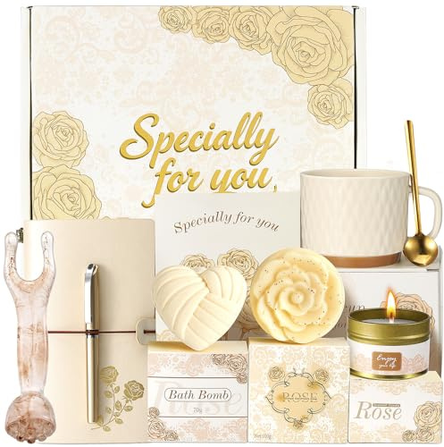 TsunNee Gifts for Women Self Care Birthday Hamper Pamper Gifts for Women, Get Well Soon Gift Basket Self Care Package Relaxing Spa Gift Set for Her Mum Wife Sister Daughter Best Friends Colleagues