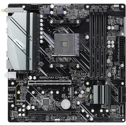schede madri Scheda madre Fit For Asrock B550M B550AM GAMING + CPU Ryzen 5600 AM4 DDR4 64 GB Micro ATX M.2 PCI Express 4.0