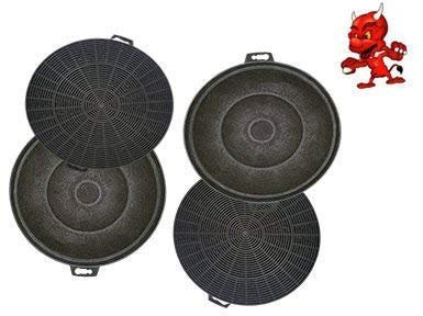 Mega Spar Set 4 Aktivkohlefilter Filter Kohlefilter für Dunstabzugshaube Abzugshaube ZANUSSI ZHC60136X