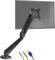 Duronic Gas-Powered Monitor Arm Stand DMUSB5X1 | Single PC Desk Mount | Headphone, USB, Microphone Sockets | 13-27” LED LCD Screen | VESA 75/100 | Full Motion: Tilt -90°/+85°, Swivel 180°, Rotate 360°