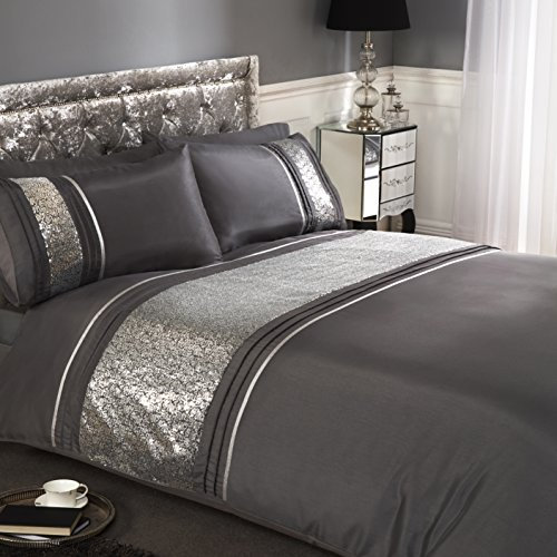 Rapport Ritz Bettbezug-Set, Doppel – Silber