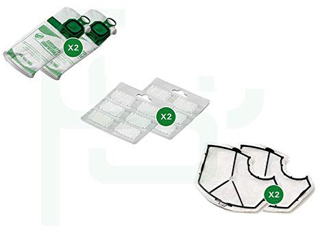 Kit Risparmio 12 Sacchetti Folletto VK140 con Profumatori 12 pezzi, 2 Filtri Griglia Motore, | Ricambi Compatibili per Folletto VK140 | Soluzione Tutto-in-Uno per Casa Sempre Pulita e Ordinata