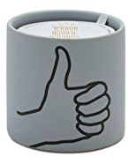 Paddywax, Candle Impressions Blue Ceramic Mint 5.75 Ounce