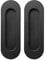 IGNPION 2pcs Stainless Steel Sliding Door Flush Handle Oval Recessed Finger Pull Handles for Door, Cabinet or Drawer (Black)