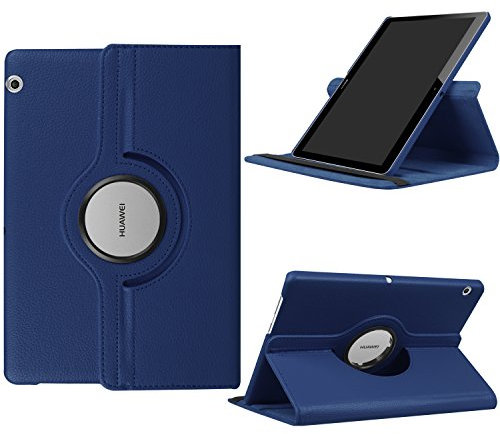 KATUMO Funda para Huawei Mediapad T5 10.1 2018 Funda con 360° Giratorio y Support Funcion Funda Rotatoria para Mediapad T5 10.1 Slim Funda para Tablet Huawei T5 10