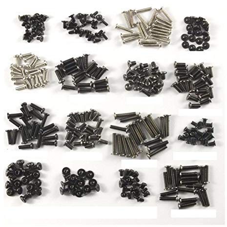 WUXUN-PHONE CASE Schraube 320pcs / Set Laptop-Computer Notebook Schrauben Kit Befestigung Flachkopf Schwarz-Reparatur-Fall zusammenbauen for IBM Dell Lenovo Samsung