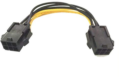GINTAI - Cavo di alimentazione per scheda grafica 16 AWG PCI-E 6 pin femmina a PCIE 6