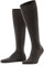 FALKE Herren Kniestrümpfe Airport M Kh Wolle Baumwolle lang einfarbig 1 Paar, Braun Brown Melange 5041, 41-42