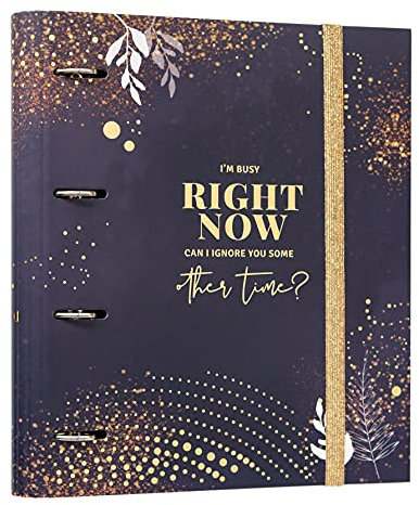 Grupo Erik Ringordner A4 Schmal 4 Ringe - Ordner A4 Schmal Glitter - Aktenordner 4 Ringe - Ringbuch A4 - A4 Ordner A4 Schmal - Ringbuch A4 Aktenordner A4 Büro Zubehör Schul Zubehör