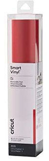 Cricut Smart Vinyl Removable | 1 sheet | 33cm x 3.6m | Red