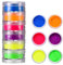 6/24 Farben kosmetischer Perlglanz-Glimmer-Pulver-Farbstoff-Perlenpigment für Epoxid/Badebomben/Kerze/Seifenherstellung/Lippenglanz