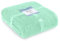 AmeliaHome Kuscheldecke 170x210 cm zarte Steppung Sherpa Lammfelloptik Wohndecke Shleepy Pfefferminze
