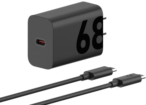 Motorola TurboPower 68W USB-C Wall Charger with 6.5A E Marked GAN Fast Edge+ (Plus) Technology 2022/2023 Edge 2023/2024 Edge 30 Fusion