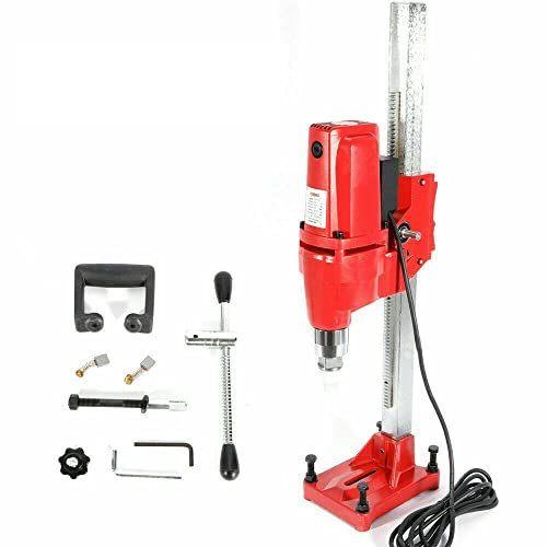 Kernbohrgerät Kernbohrer Kernbohrmaschine Kernbohrung Stahlbeton M22 3300 Watt 220V Rot für Beton, Zement, Ziegeln