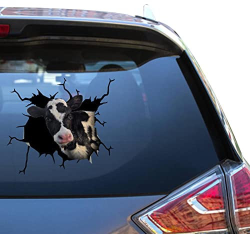 Auto-Aufkleber mit Milchkuh-Motiv, Kuh, Auto-Fensteraufkleber, Vinyl, Büro-Aufkleber für Baby, lustige Bumber-Kühlschrank-Sticker