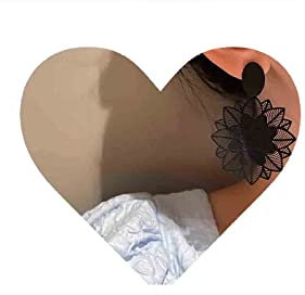 Yheakne Schwarze Spitzen-Blumen-Ohrringe - Hohle Sonnenblumen-Tropfen-Ohrstecker - Böhmen-Schmuck für Frauen und Mädchen