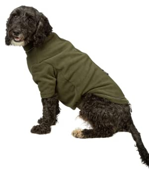 Fleece Dog Jumper Puppy Jacket Winter Coat XS, S, M, L, XL Pet Clothes Rydale 18 Colours (X-Large, Olive)