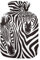 YOUJUNER Wärmflasche mit Tier Zebra Print Bezug 1 Liter Große Wärmflasche Warm Komfort Handfüße Wärmer