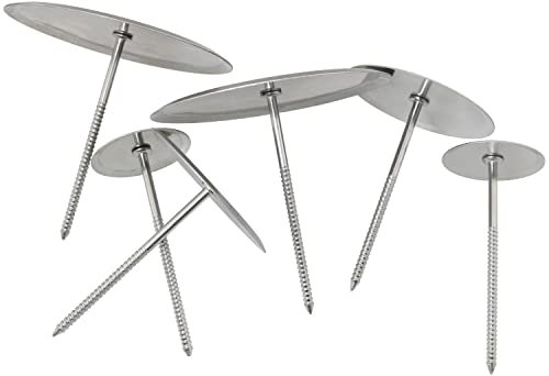 YHXiXi 6PCS Food Grade Stainless Steel Cake Flower Decorating Tool Cupcake Icing Cream Decorating Tool Cake Flower Nail Reusable Stainless Steel Baking Heating Core Cake Flower Needles Lifters