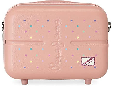 Pepe Jeans Carina Borsa da toilette adattabile con tracolla rosa 29x21x15 cm ABS rigido 9,14 l 2,52 kg