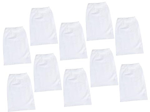 Housoutil 10st Poolsocken Für Skimmerkorb Poolfiltersocke Poolfiltersystem Erdungs-poolsocken Pool-skimmerkorb Filterkorbauskleidungen Für Pools Filterkörbe Aufblasbar Nylon Schwimmbad Weiß