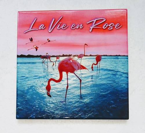 Dessous de Plat en céramique la Vie en Rose, Flamants Rose
