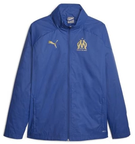Puma OM Veste Coupe Vent Bleu Foncé Homme foot 2023/2024 Bleu L