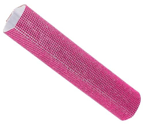 Mikinona Microphone Handle Glitter Sleeve Sparkling Mic Protector for Wireless Handheld Mics Chic Rhinestone Cover for Parties Shows Easy to Install Comfortable Grip