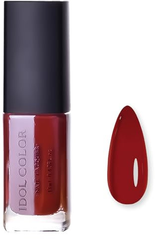 Rot Nagellack, Schnelltrocknender Nagellack - Langanhaltender Kein UV benötigt Nagellack für DIY Nagelkunst Maniküre zu Hause Salon French Maniküre Nail Polish, 13ml (DS218 Rot)