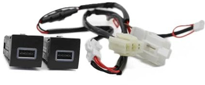 YuLong Store Kompatibel mit VW Golf 6, kompatibel mit Jetta 5 MK5, kompatibel mit Scirocco 2010 2011 2012–2014, Auto-USB-Ladegerät, Schnellladung QC3.0, Auto-Telefon-Ladeadapter-Taste (Color : USB an