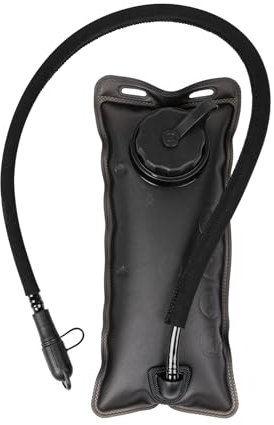 TOPTACPRO Mini Hydration Blase 1L, Leck Proof Hydration Reservoir BPA Free Military Water Storage Blase Bag Hydration Pack Ersatz für Outdoor Camping Wandern Radfahren Angeln(Black)
