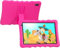 BYYBUO Kids Tablet, 10.1 inch Android 13 Tablet for Kids, 4GB RAM 32GB ROM 5000mAh Battery, Toddler Tablets with Bluetooth, WiFi, Parental Control, Dual Camera, Shockproof Case (Pink)