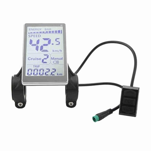 Elektrofahrrad-LCD-Display, 5-polig, 24 V, 36 V, 48 V, 60 V, Fahrrad-Kilometerzähler, Universal-E-Scooter-M5-LCD-Panel-Bildschirm für 31,8 22,2 Mm Elektrofahrräder