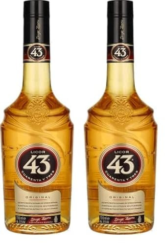 Licor 43 - Licor Único con 43 Ingredientes Naturales - Botella 700 ml (Paquete de 2)