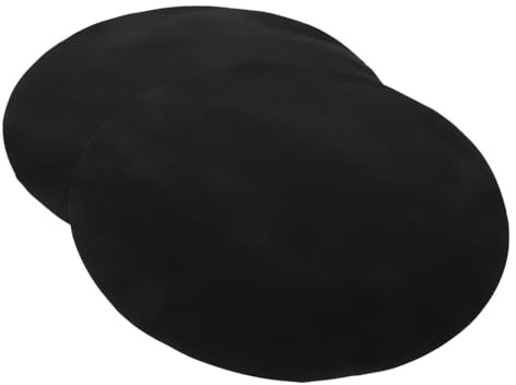 Milisten 2pcs 40cm Round Bbq Grill Mats Nonstick Reusable Ptfe Barbecue Pads for Outdoor Grilling Cooking Oil Protection