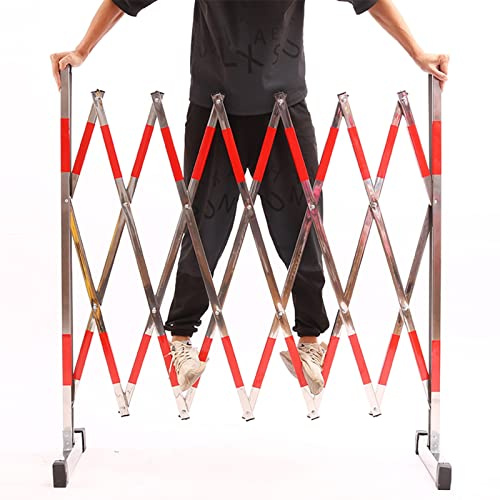 Puerta Plegable retráctil para Barrera de tráfico, Barrera retráctil para tráfico, Valla Plegable para Entrada de vehículos al Aire Libre, Valla metálica Industrial para Entrada de vehículos