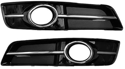 HACKBEPW Auto Links Rechts Vorne Stoßstange Nebelscheinwerfer Abdeckung Für Audi A3 2010 2011 2012 2013 Nebelscheinwerfer Gehäuse 8P0807681J 8P0807682J Auto Nebelscheinwerfer Kühlergrill(A Pair)