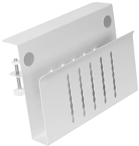 Vdaxvme Support latéral pour ordinateur portable, organiseurs de bureau à suspendre avec fonction de refroidissement pour tous les utilisateurs