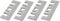 LDEXIN 4pcs High Speed Steel Resharpenable Wood Planer Blade Electric Planer Machine Knives Spare Part for Hitachi F-20A